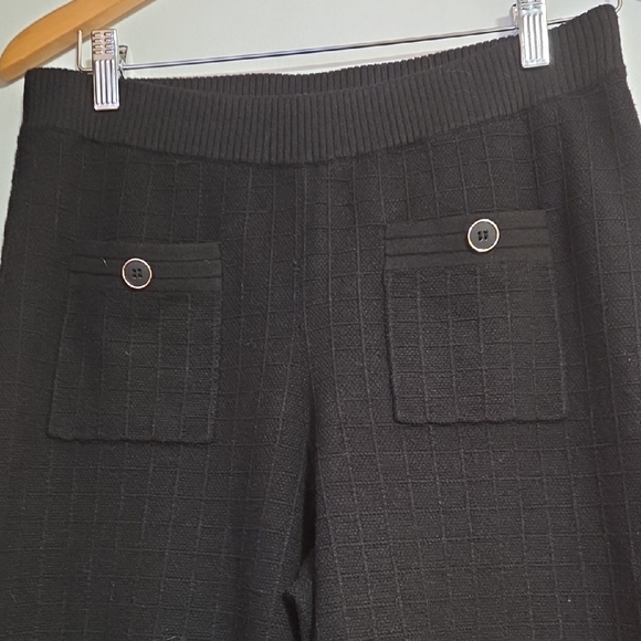 Joseph Ribkoff Black Wide-Leg Trousers - Picture 7 of 9